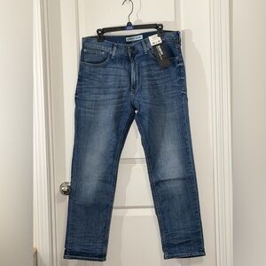Express Men's Blue Slim Straight Jeans